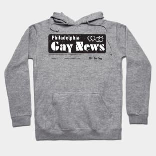 Retro Philadelphia Gay Newspaper Hoodie